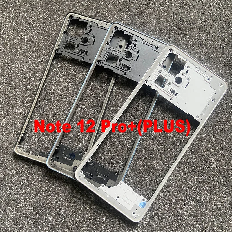 For Xiaomi Redmi Note 12 PRO + Plus 5G Middle Frame LCD Screen Front Frame Housing Bezel Chassis Plate Replacement