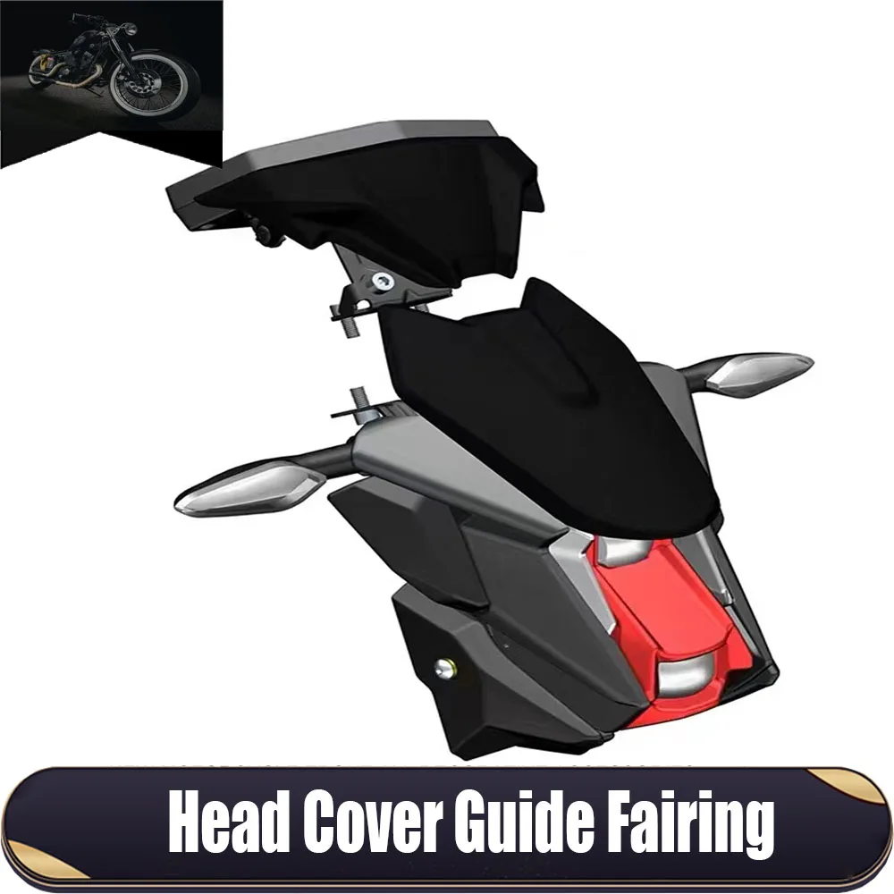 

Motorcycle Windshield Headlight Windscreen Head Cover Guide Fairing For ZONTES U125 125U ZT125U KD150U