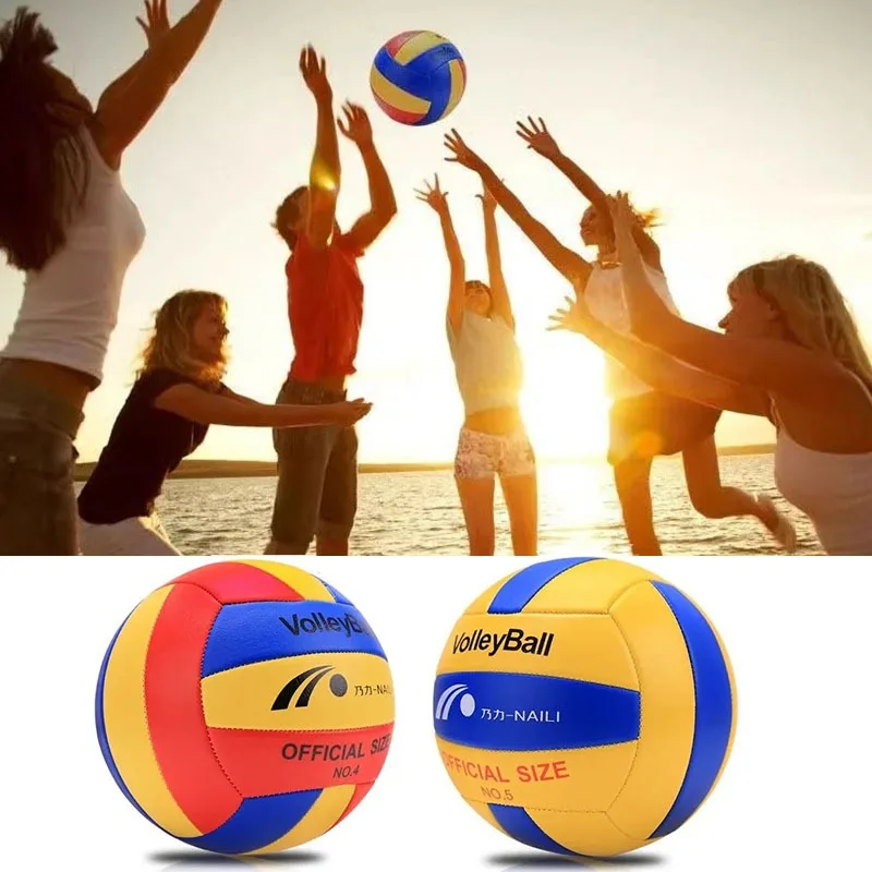 

Volleyball Professional Competition PVC Volleyball Size 4 5 For Beach Outdoor Camping Volleyball Indoor Game Ball Training Balls