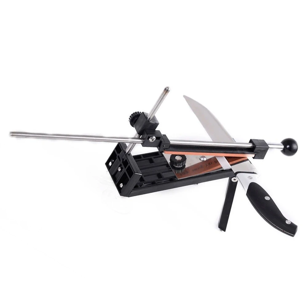 

Sharpener Kitchen Fix-Angle Sharpening Tool 4 Grinding Stones ABS Stainless Steel Easy Operation Sharpener