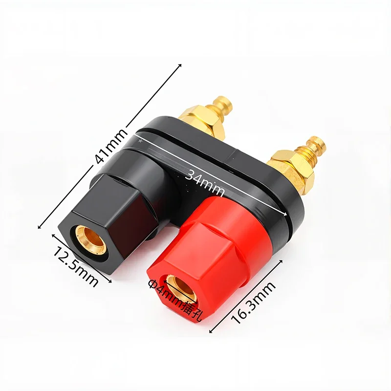 2/4/10Pcs Double Banana Plugs Red Black Couple Terminals DIY Audio Connector Banana Plug Speaker
