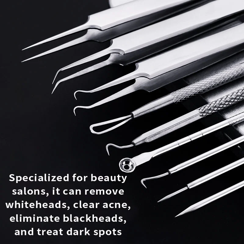 Acne Needle Blackhead Cell Clip Suit Double-Headed Acne Needle Acne Acne Removal Needle Tweezers Precision Acne Clip Acne Tool