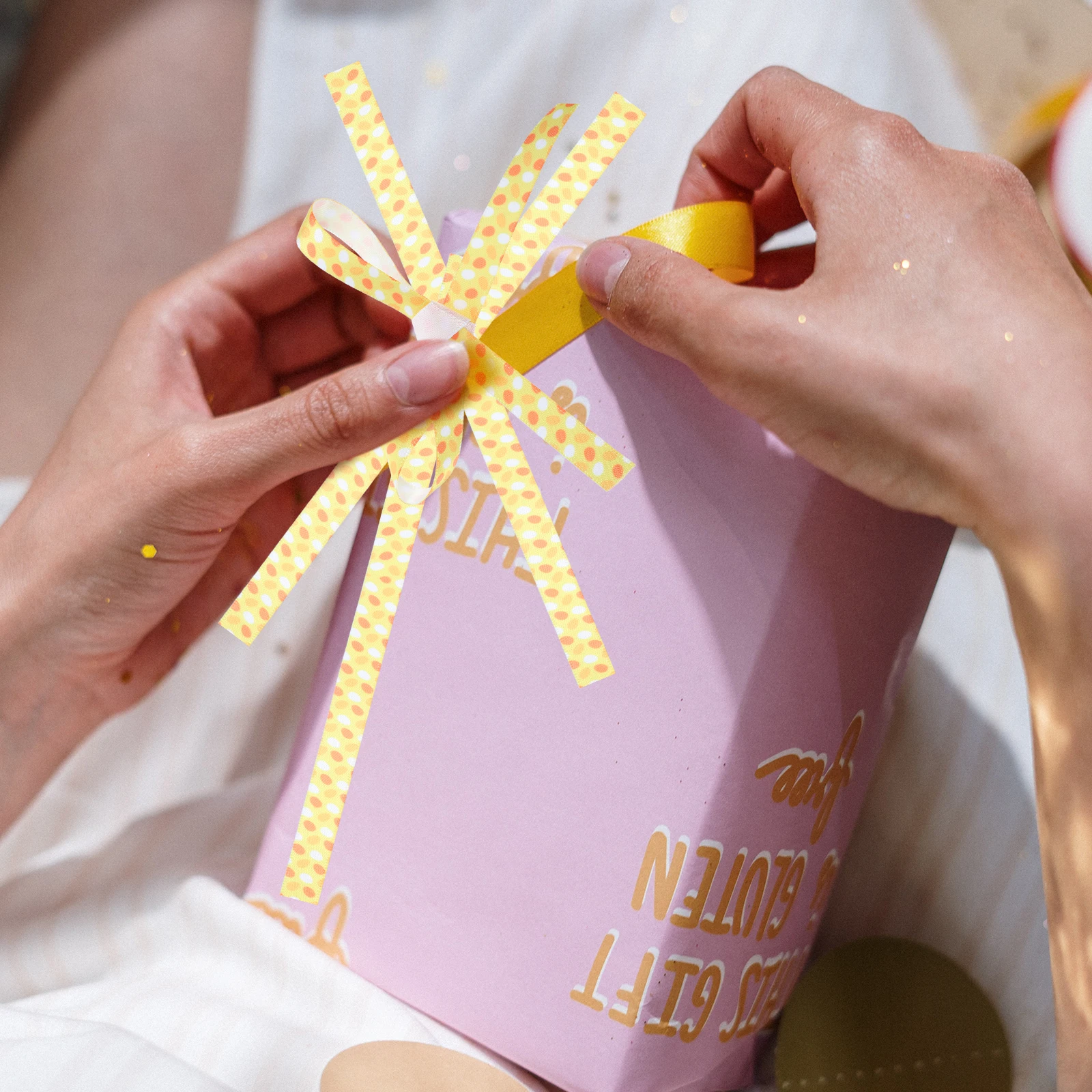 

Spring Easter Ribbon Easter Ribbon Decorative 1cmx5yds Polyester Lovely Design Decorative Packaging for DIY Bow Box