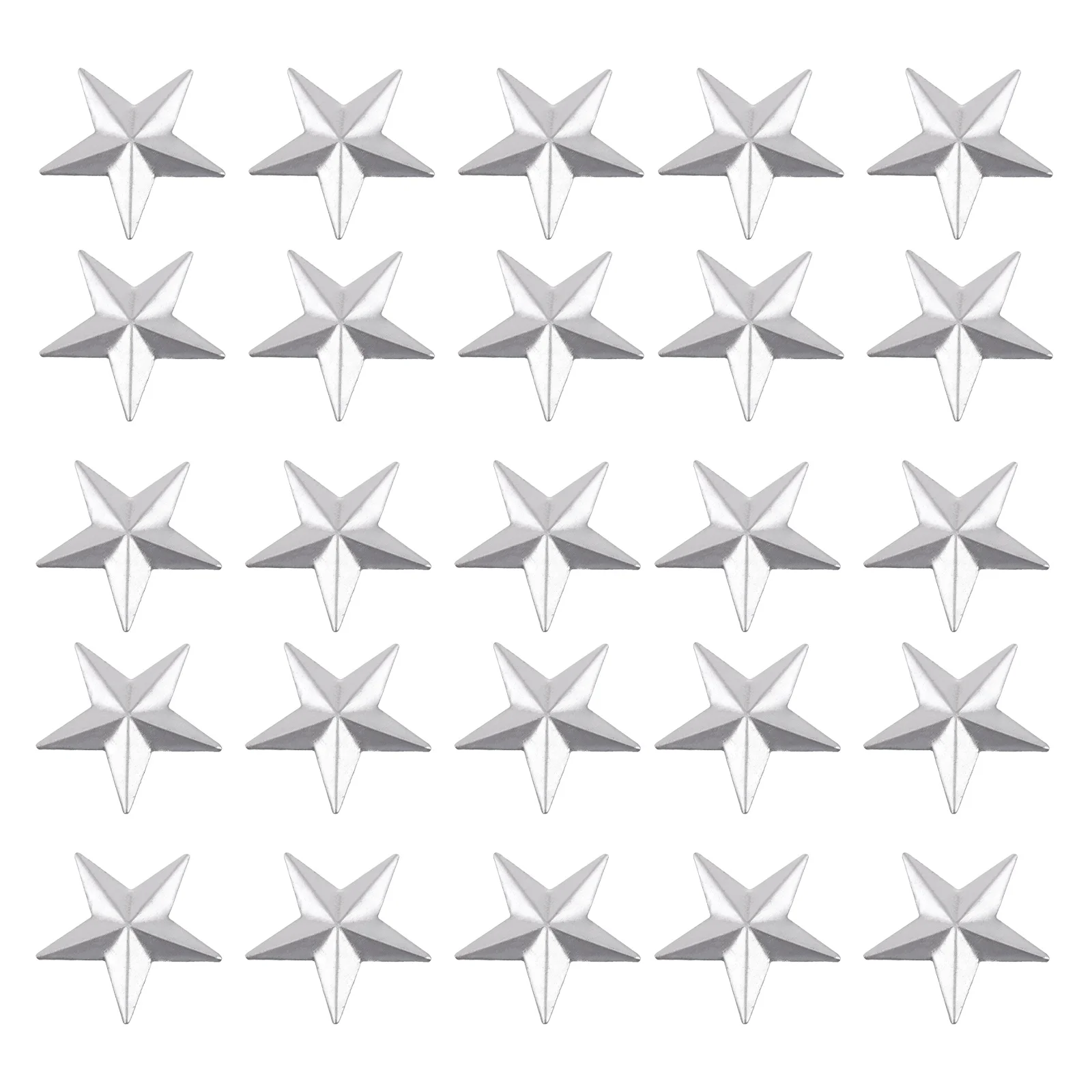 

100pcs Iron pointed Star Decorative Supplies Metal Adornment DIY Craft Project Home Office Dorm Decor