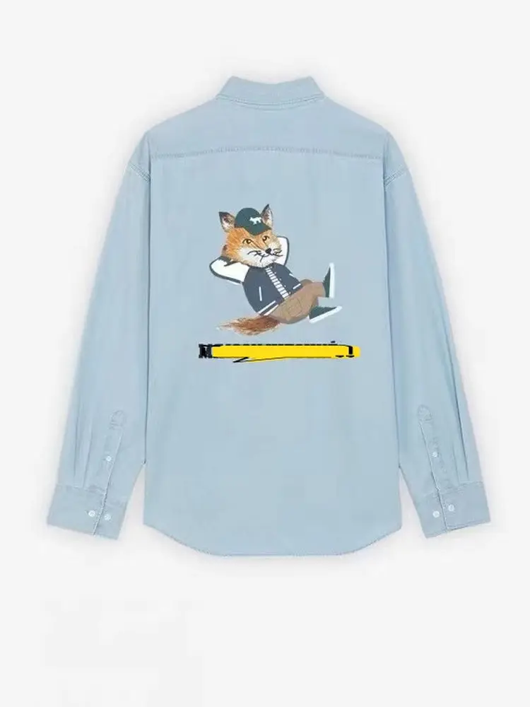 

Lazy Print Casual irt Spring Summer Sle ex Loose Fit Long Sve Collar Wear Resistant Thiened Autumn Wear