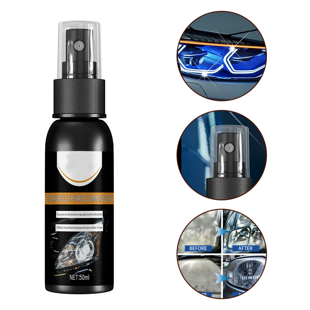 50ml Car Headlights Repair Polish Fluid Liquid Scratch Lamp Renovation Kit Anti-Scratch Repair Car Care Auto Accessories