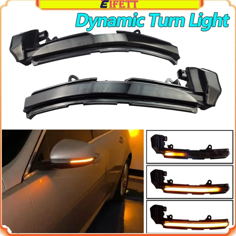 

2pcs LED Dynamic Side Mirror Sequential Turn Signal Light For Jaguar XE XF XJ F-TYPE XK X250 X260 Car Styling
