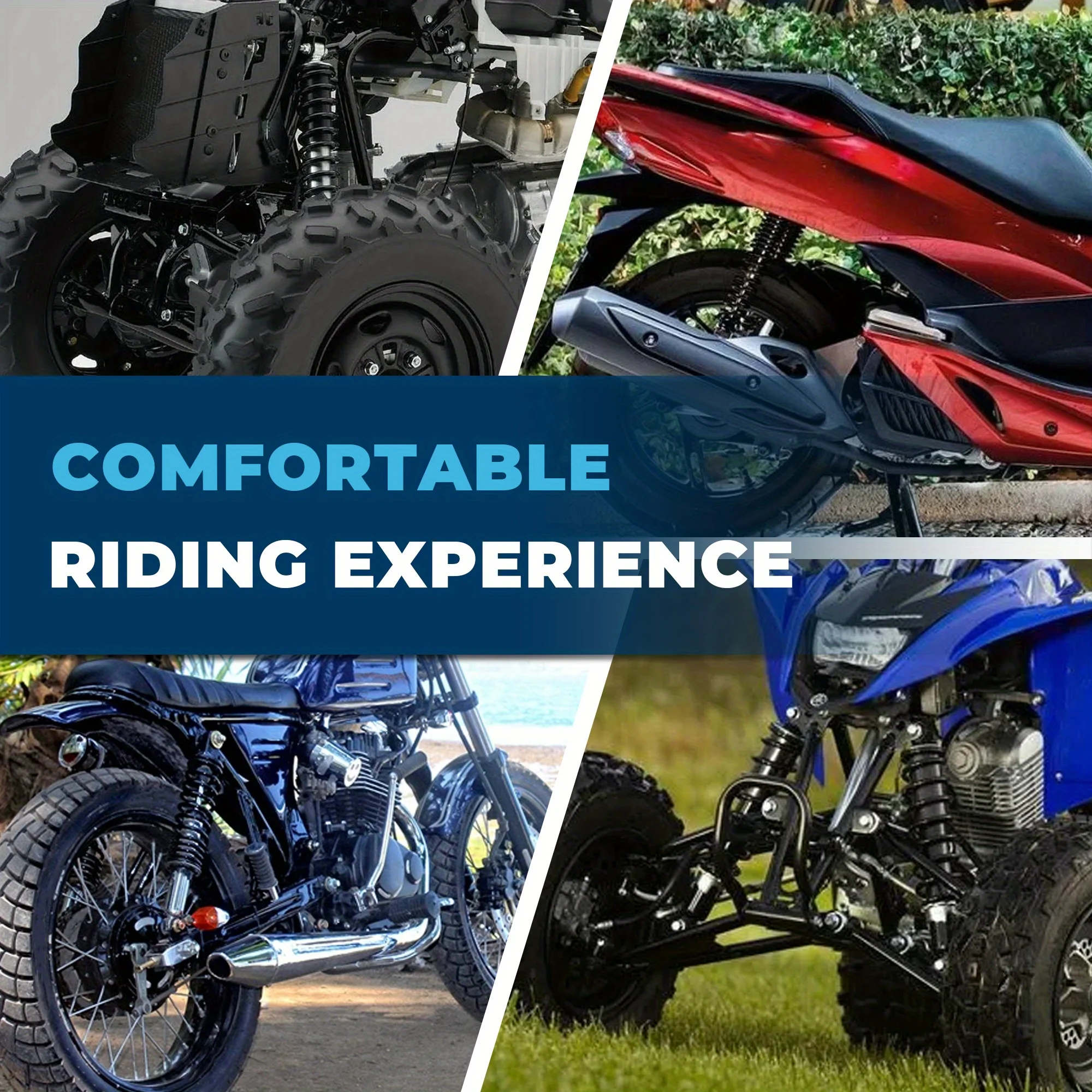 دراجة نارية امتصاص الصدمات المثبط الدراجات البخارية الخلفية تعليق 12.5 320 مللي متر استبدال لهوندا CX500 GL500 650 واضح الأزرق #6