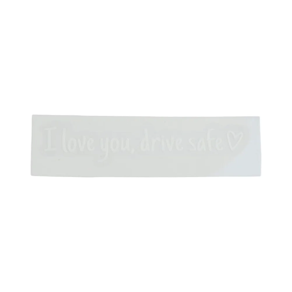For Vehicle Decor Affectionate Reminder Drive Safe Stickers Quick Installation Stickers Wear-Resistant Stickers