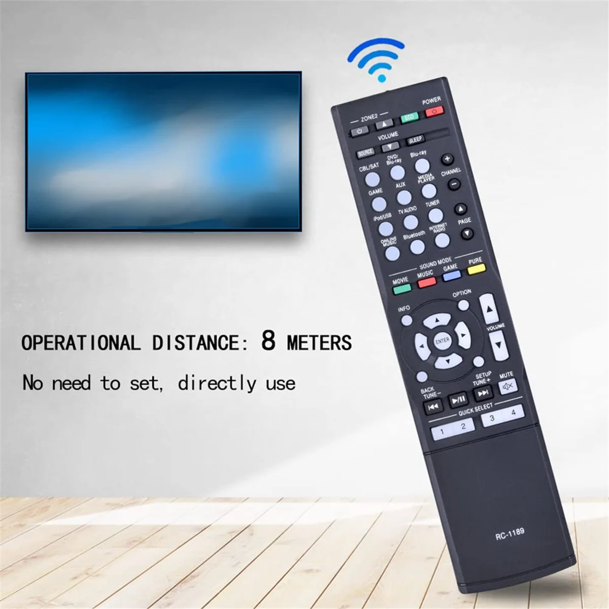 อะไหล่ RC-1189ควบคุมระยะไกลสำหรับเครื่องรับสัญญาณ AV ของเดนอน AVR-S700W AVR-S720W AVR-S710W AVR-X1100W AVR-S700 AVR-X1200W