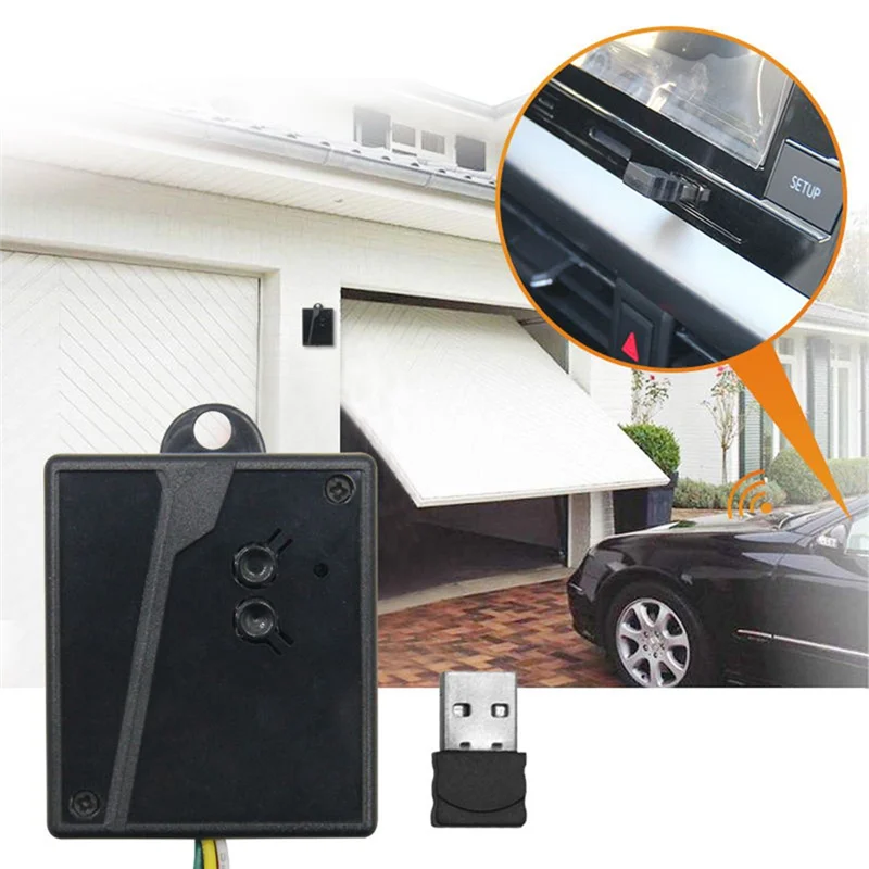 A29F-Universal Garage Door Opening Receiver USB Sensor 2.4G Bluetooth 12 24V Remote Control Gate Receiver Car Transmitter