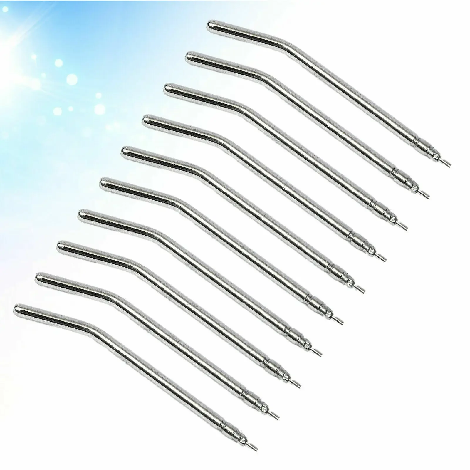 100PCS Dental Air Water Spray Nozzles/Tips Triple 3-way Syringe Handpiece Metal Nozzles/Tips/Tube