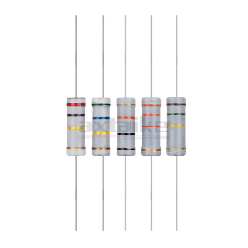 Résistance à couche de carbone, 5W 5%, 1R - 1M 2.2R 10R 22R 47R laqué R 100R 150R 470R 1K 2K2 4.7K 10K 15K 47K 100K 4.7 5.1 62 510 Ohm Ω, 10 pièces