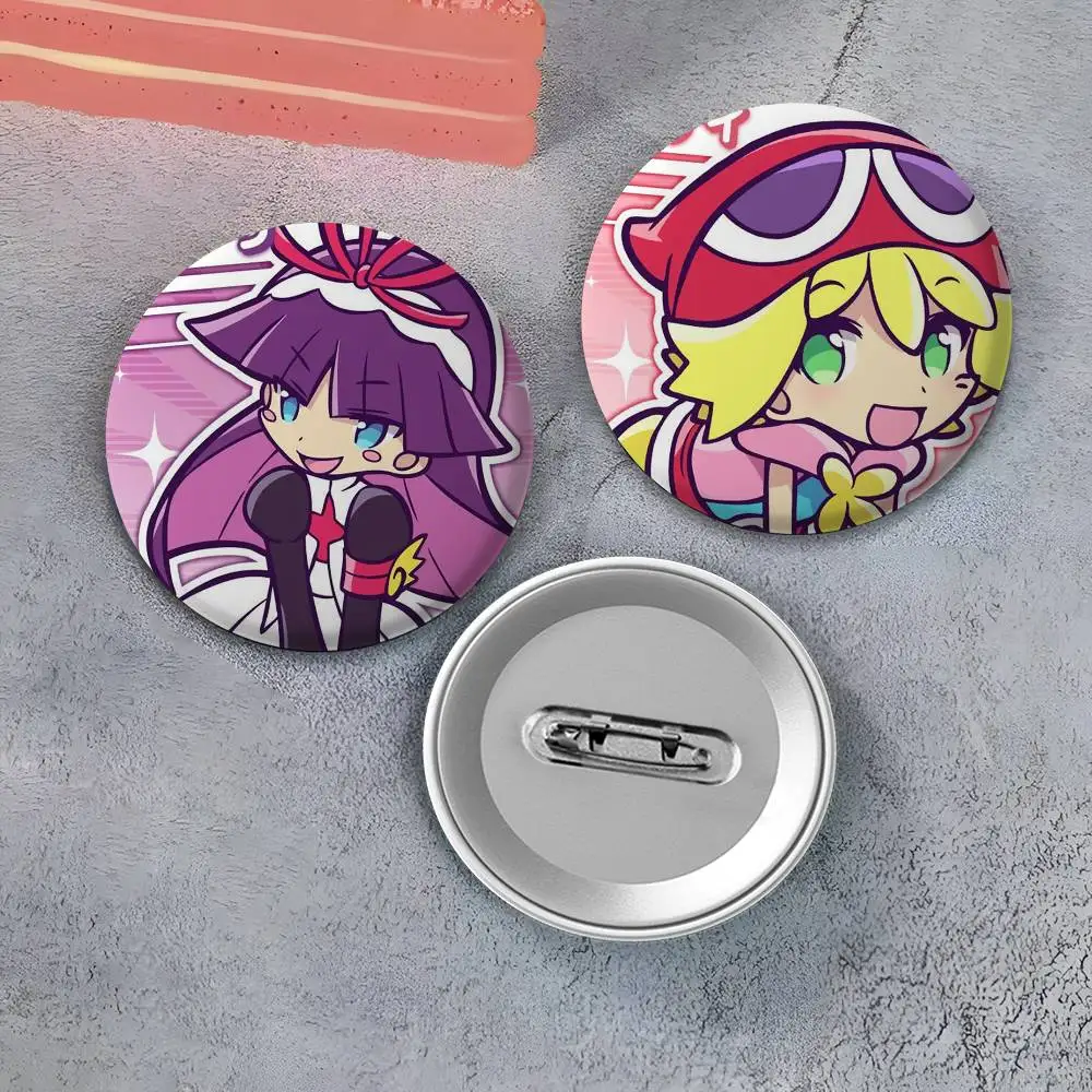 لعبة P-Puyo P-Pop F-Fever Sig شارات مستديرة رائعة شارة دبابيس الإبداعية للملابس قبعة ظهره هدية اكسسوارات