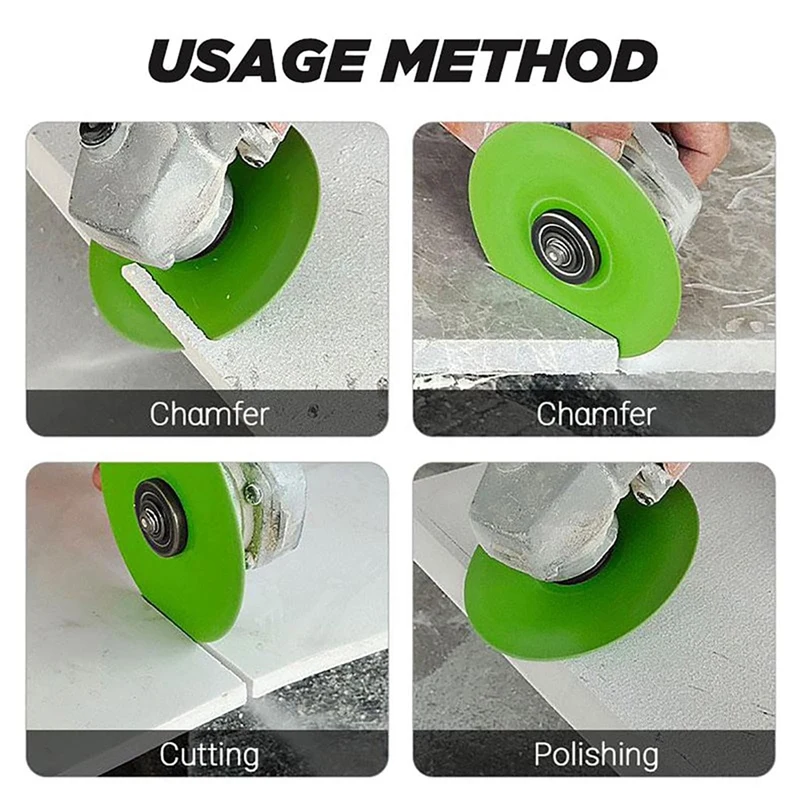 6PCS 100Mm Disco abrasivo per lastre di roccia Disco da taglio per vetro per smerigliatrice angolare Piastrelle Disco da taglio per lastre di roccia e dischi per smerigliatrice angolare