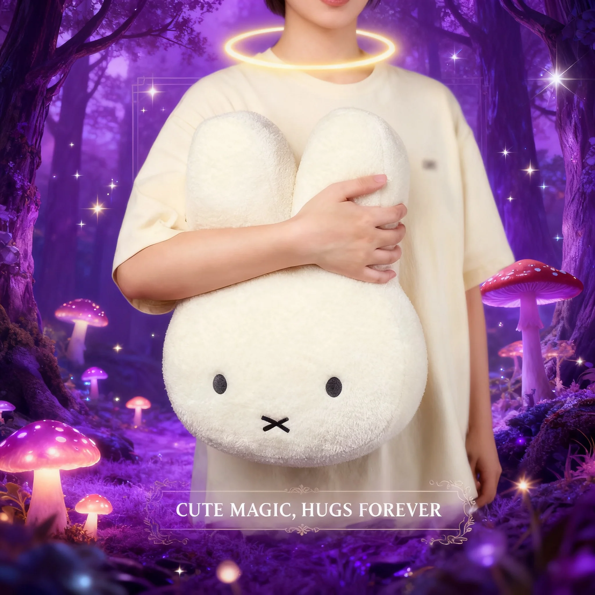 Miffy Rabbit Cartoon Pattern Soft Comfortable Plush Toy Pillow Lumbar Cushion Creative Cute New Sweet Simple Fashionable Gift