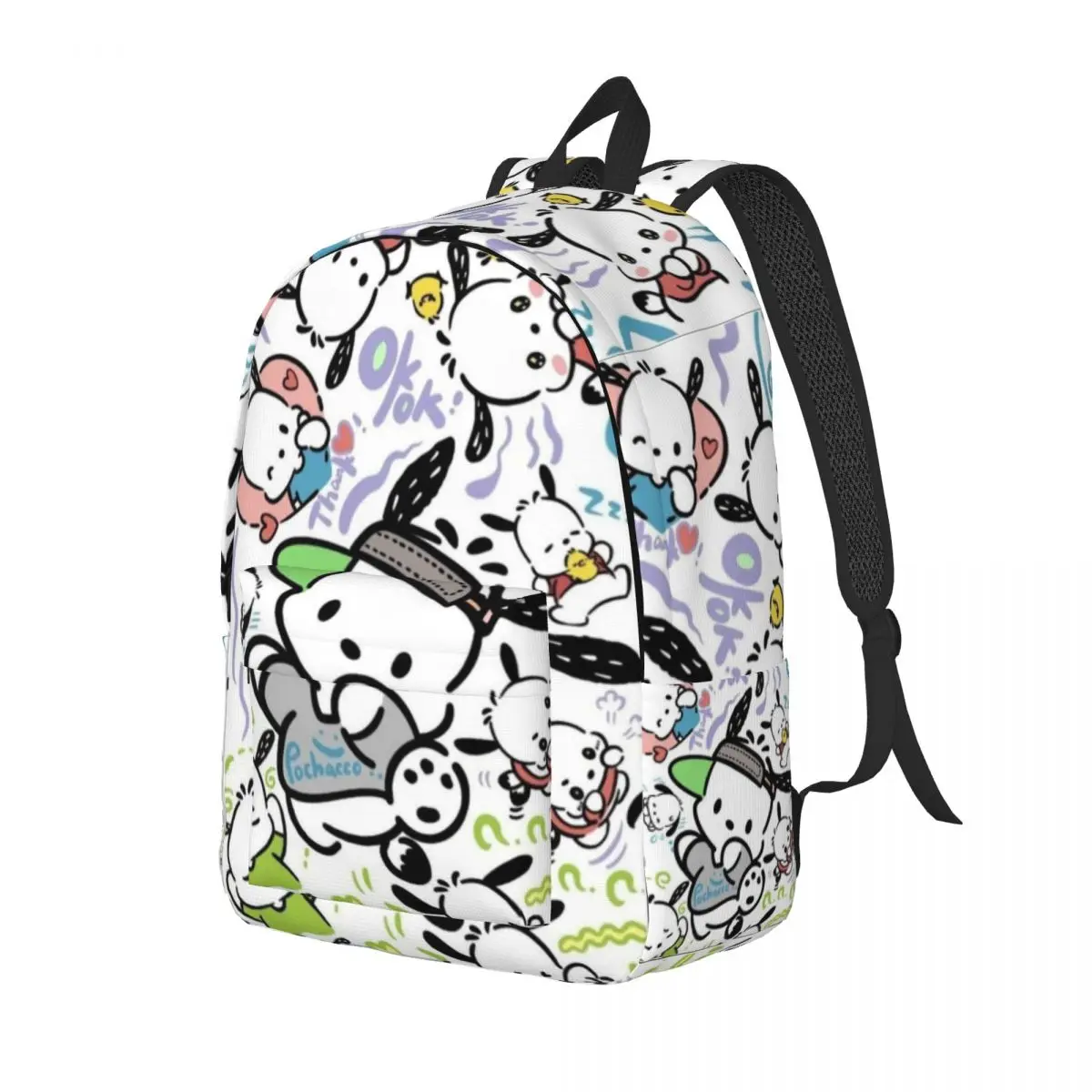 Pochacco For Girls Boys Large Capacity Student Backpack Lightweight waterproof Backpack 15in 17in