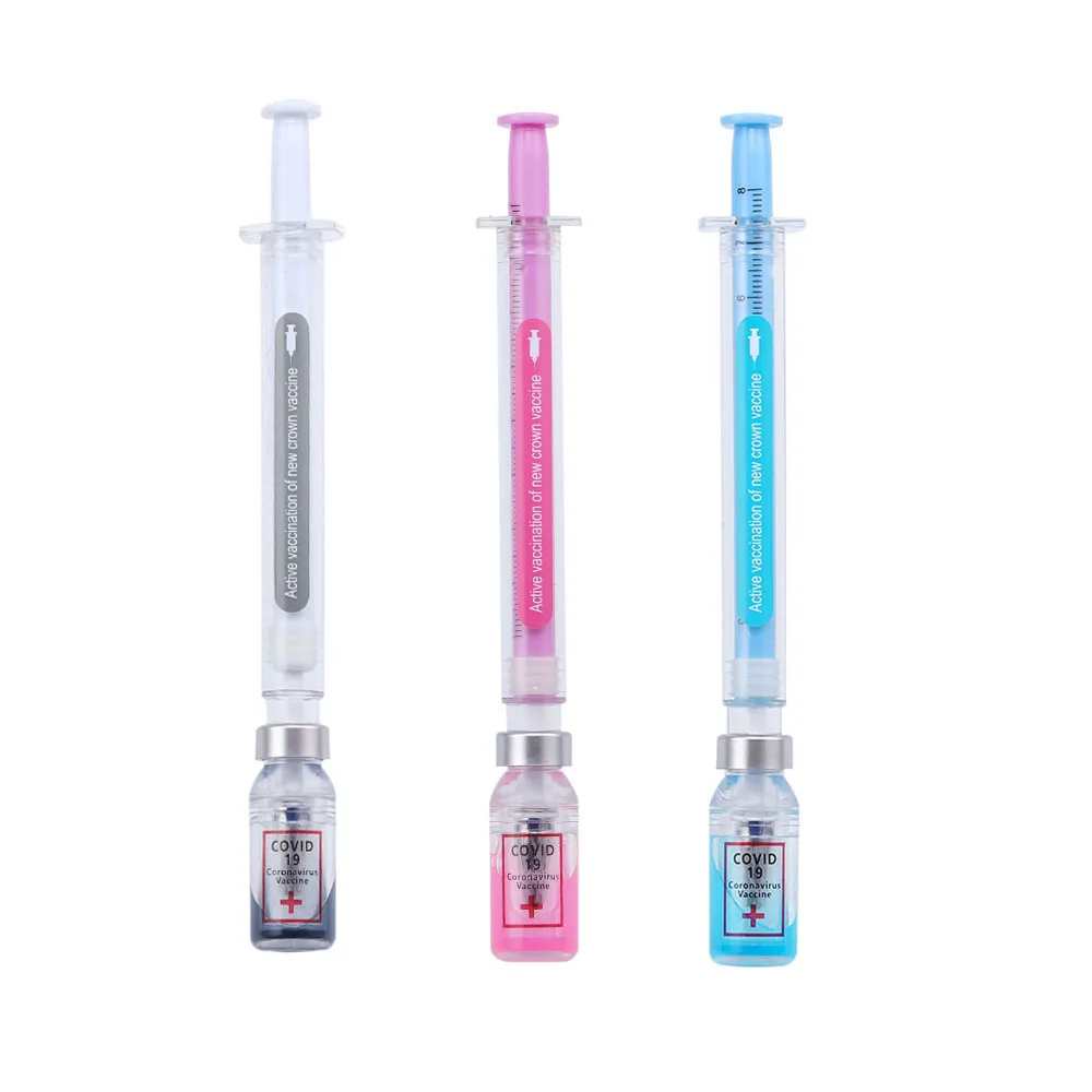 1 PCS / 3 PCS  Lytwtw's Creative Novelty Syringe Peculiar Shape Cute Stationery 0.5 mm School Office Supplies Gel Pen