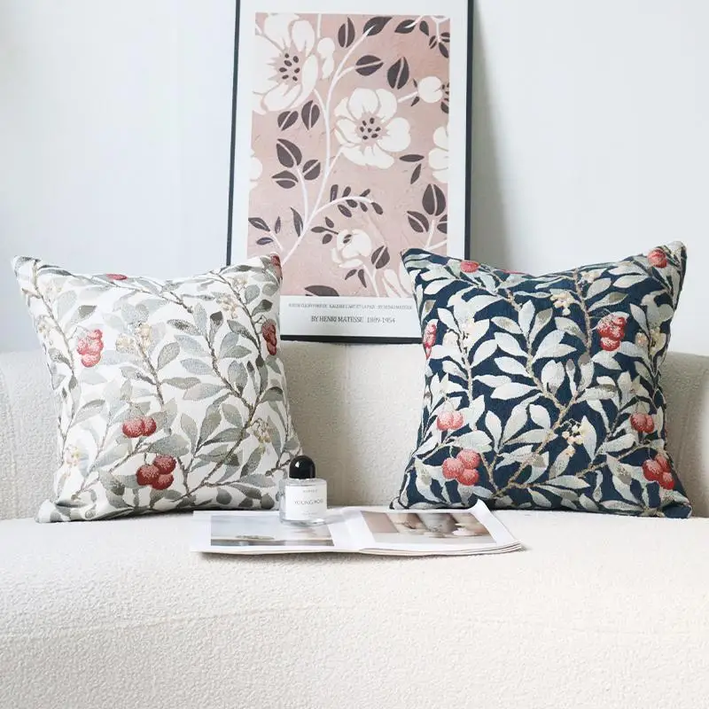 

Новая американская декоративная подушка с китайской вышивкой для гостиной, дивана, мягкая декоративная подушка-изголовье с изображением сливового дерева