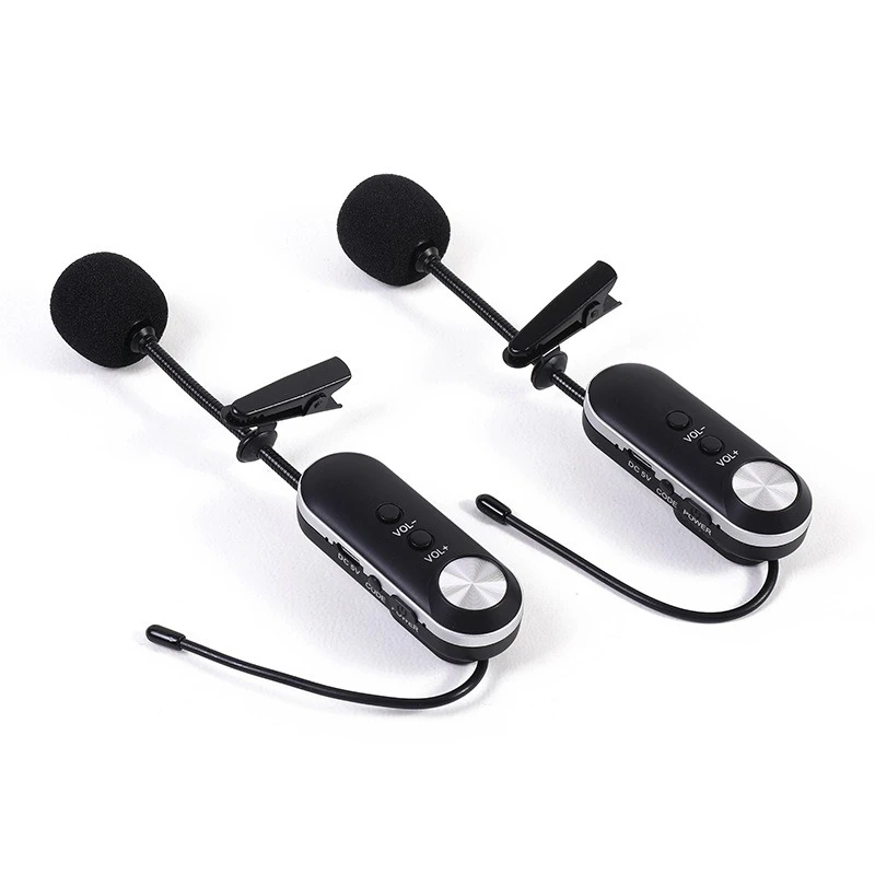 Wireless professional recording radio interview microphone, collar microphone headset