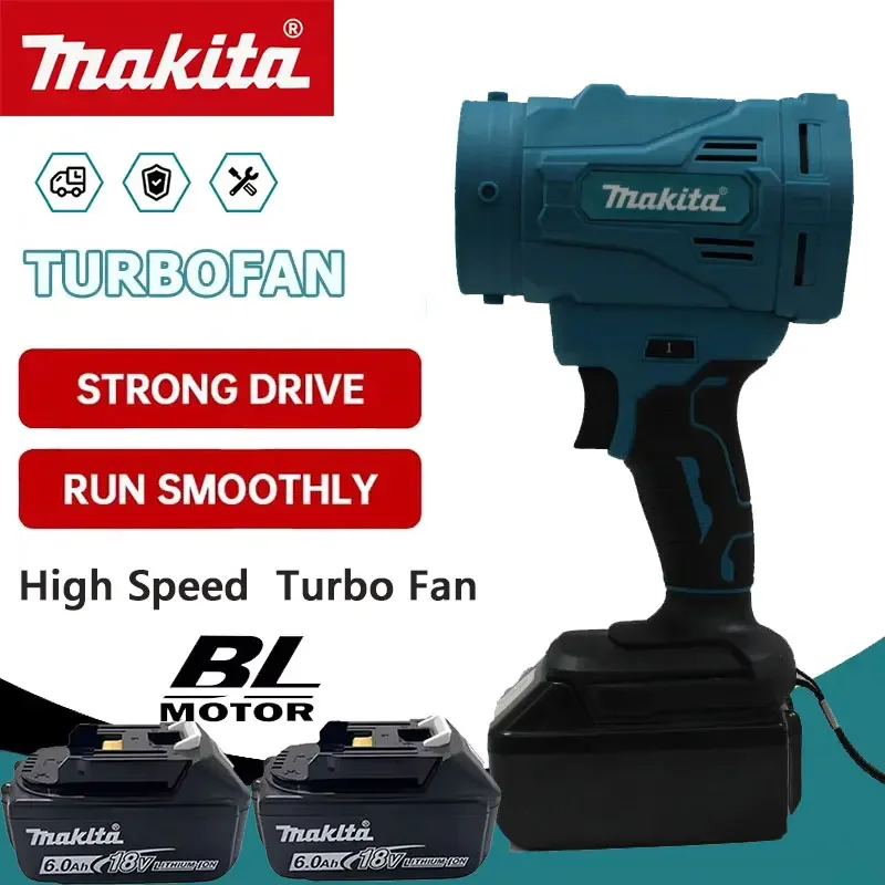 

Многофункциональный ручной турбовентилятор Makita: мощный литиевый вентилятор, электрическая воздуходувка для автомобиля и удаления пыли