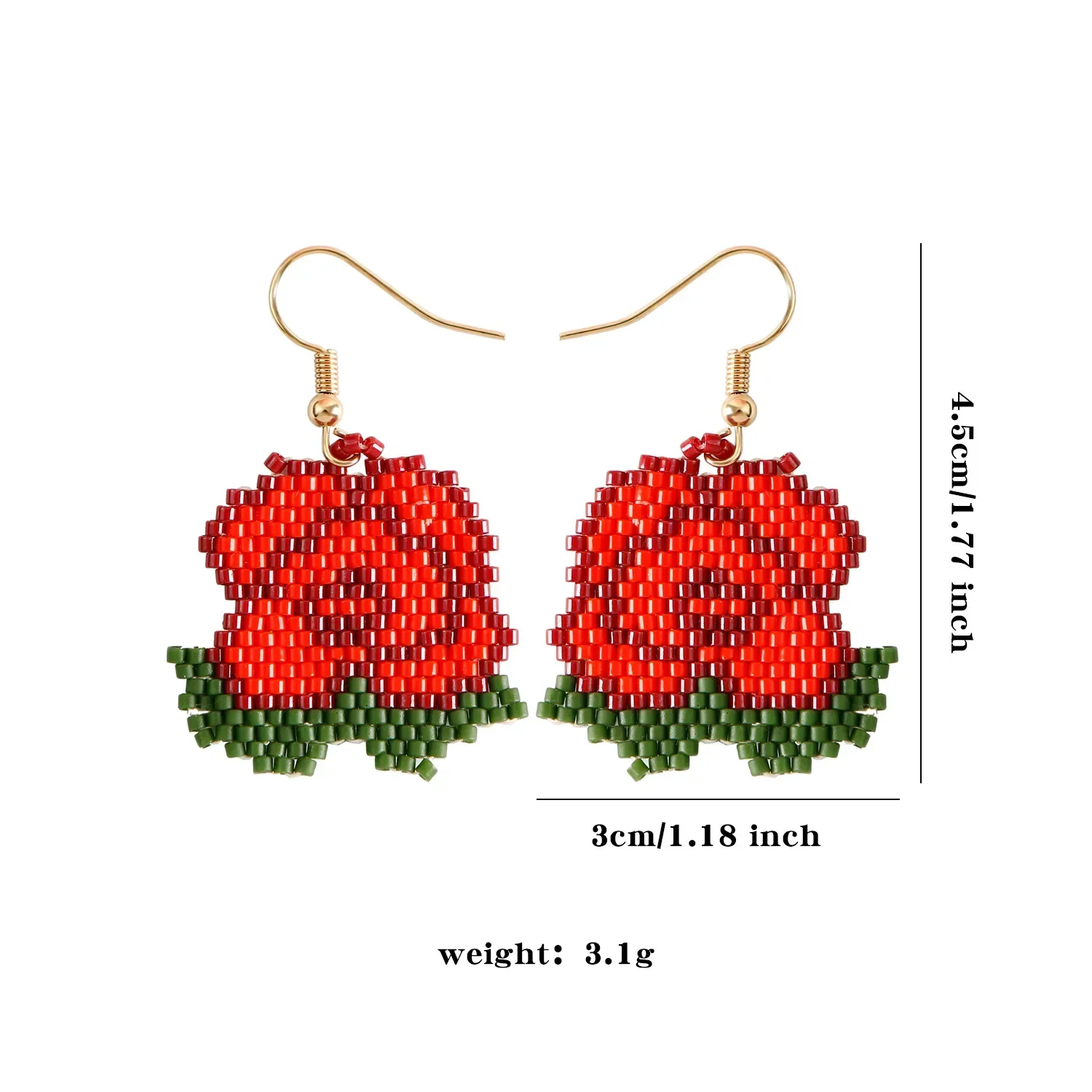 

Серьги из рисовых бусин, оригинальность, дизайн розы, мода, ручное вязание, богемный сплав, простые универсальные модные женские серьги из бисера