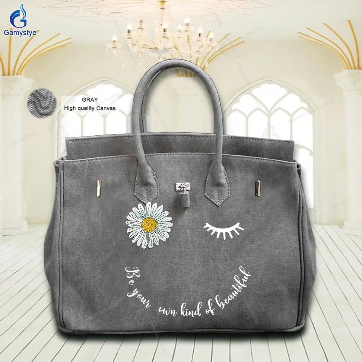 

Printed Customize Art A chrysanthemum and a single eyelash Bags Designer Totes Women purses and handbags Genuine Leather Fashion