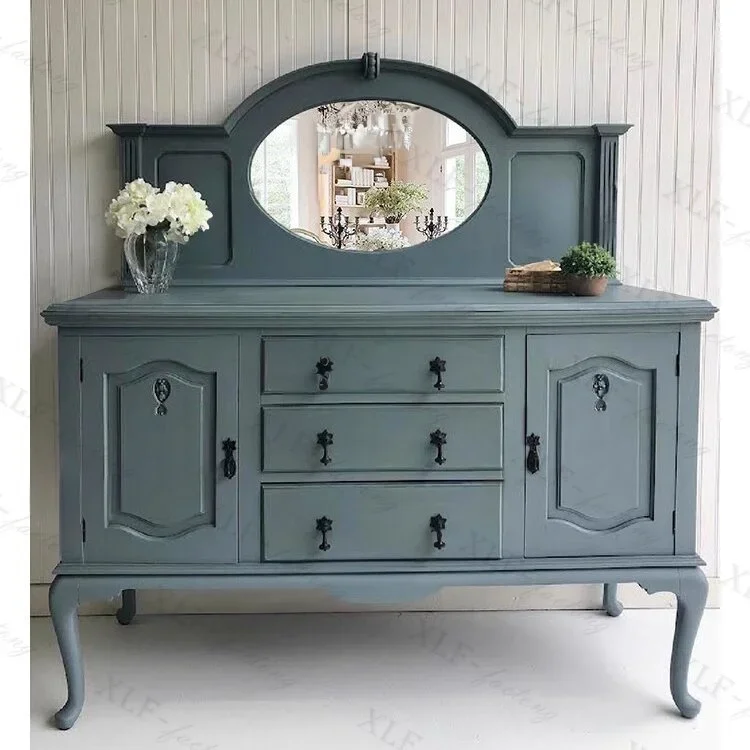 

Французский комод с резьбой по дереву, цветочный шкафчик большой емкости, старый ретро, элитный, легкий, роскошный