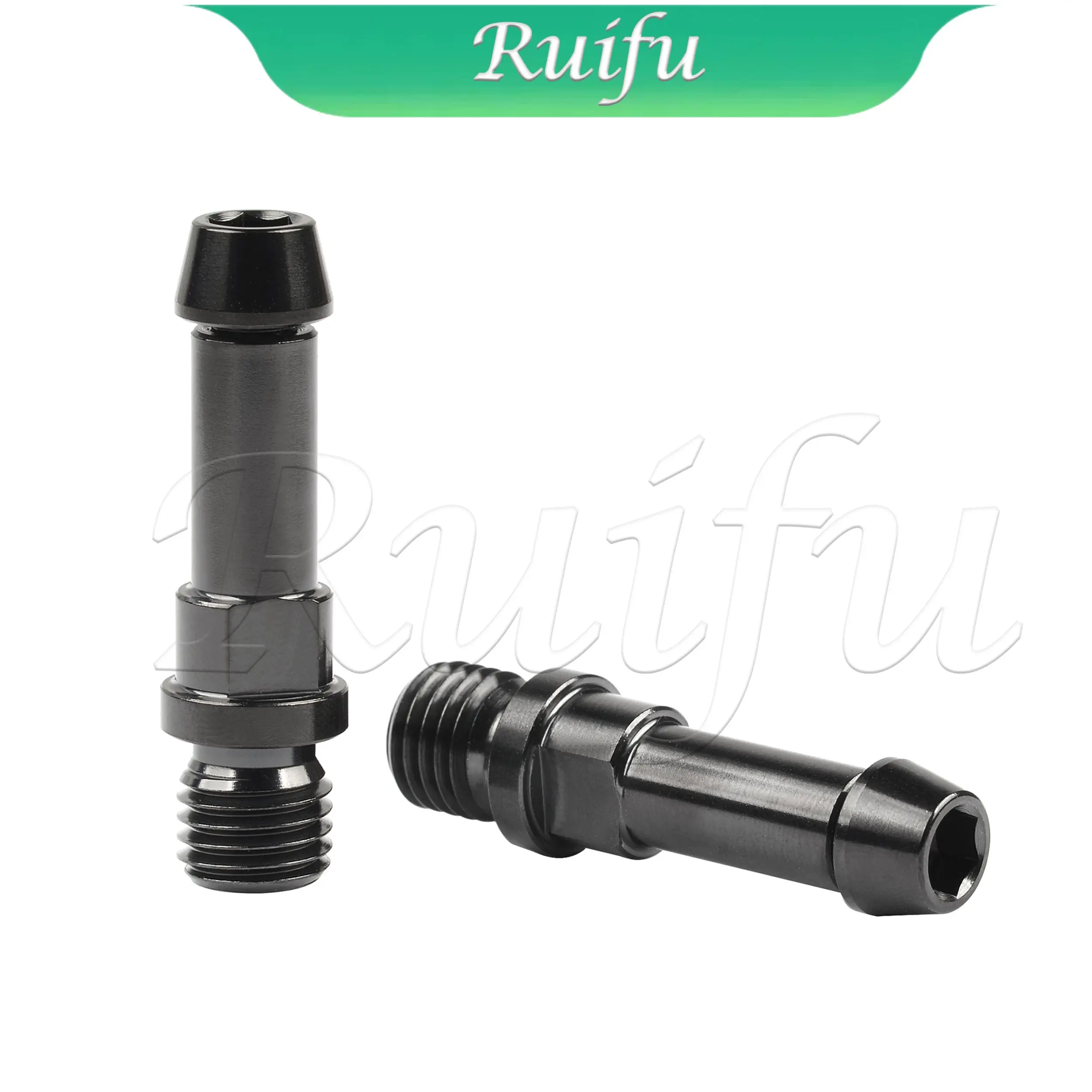 

Ruifu Titanium Bolt 2pcs M6x16mm Allen Key Taper Head+2pcs M10 1.25mm Pitch Brake Post V-Brake Bosses Bicycle Screw