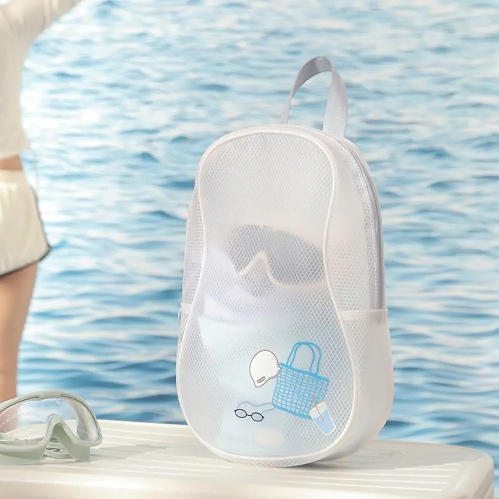 

EVA Waterproof Storage Bag Portable Large Capacity Swimming Handbag Dry Wet Separation Translucent Toiletries Organizer Outdoor