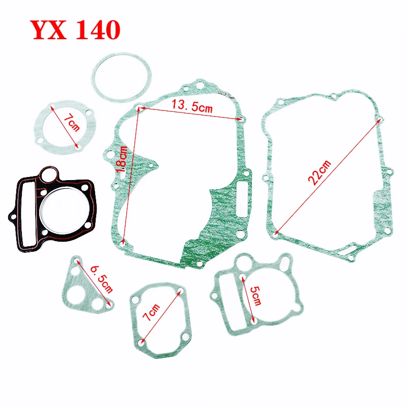 Engine Head Gasket Kit PIT BIKE Parts For YX140 YX 140 140cc Motor Trail Quad Dirt Pit Bike ATV Buggy Motorcycle Parts