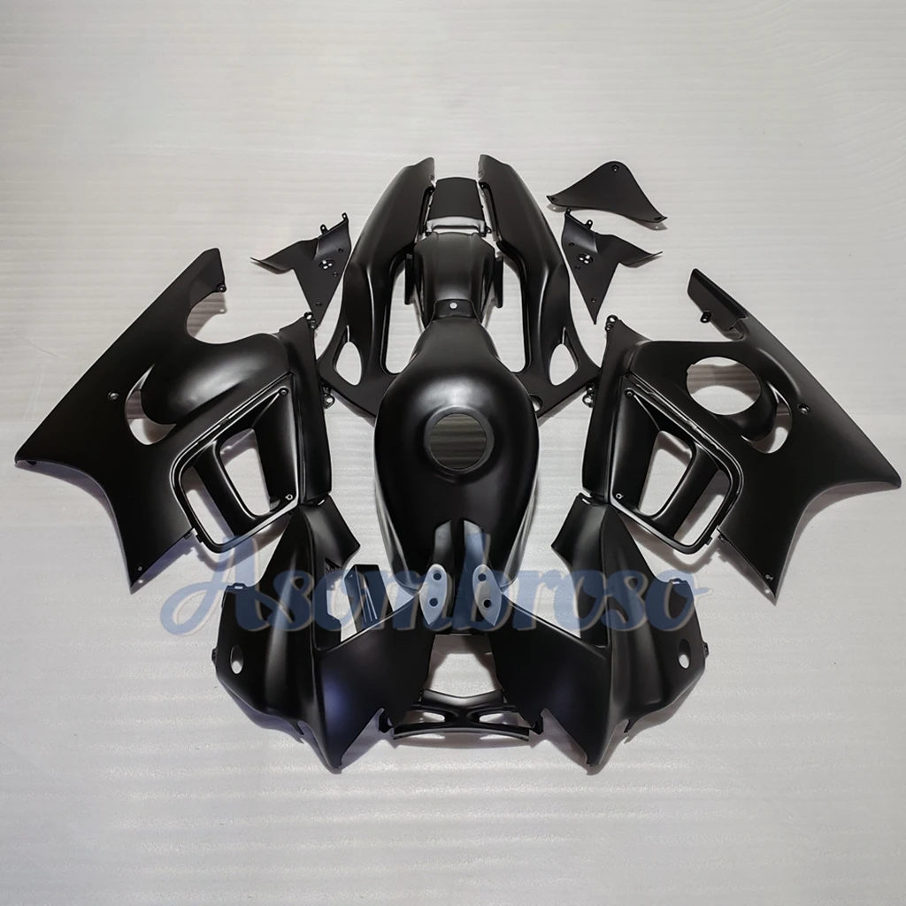 مجموعة هدايا كاملة من البلاستيك للدراجات النارية لهوندا 1997 1998 CBR600F3 97 98 CBR600 F3 مجموعة هيكل السيارة مطلية باللون الأسود غير اللامع