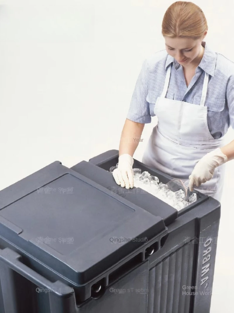 ل CAMBRO ICS100L شاحنة تخزين الثلج المتنقلة ثلاجة كهربائية مع غطاء سحب عزل السيارة NSF الكنز المعتمد