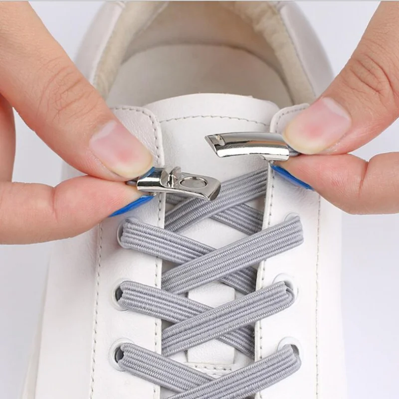 

New Magnetic Shoelaces Elastic No Tie Shoe laces Flat Locking Shoelace Kids Adult Sneakers Lazy Laces One Size Fits All Shoes