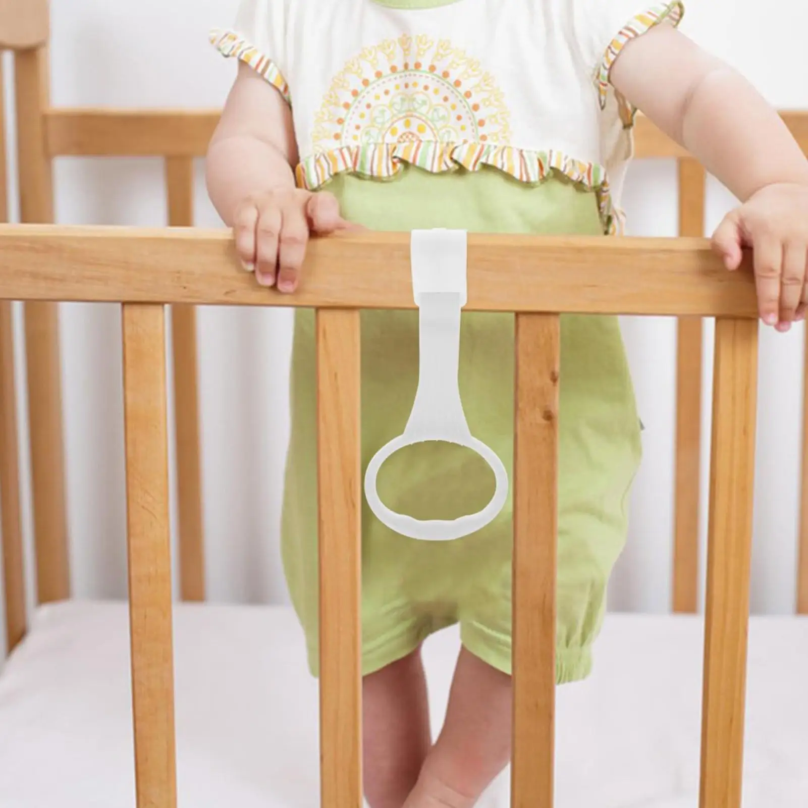Baby Walking Exercises Assistant Cot Hanging Rings Baby Bed Stand Pull Up Rings Portable Activity Toys Safety Exercise