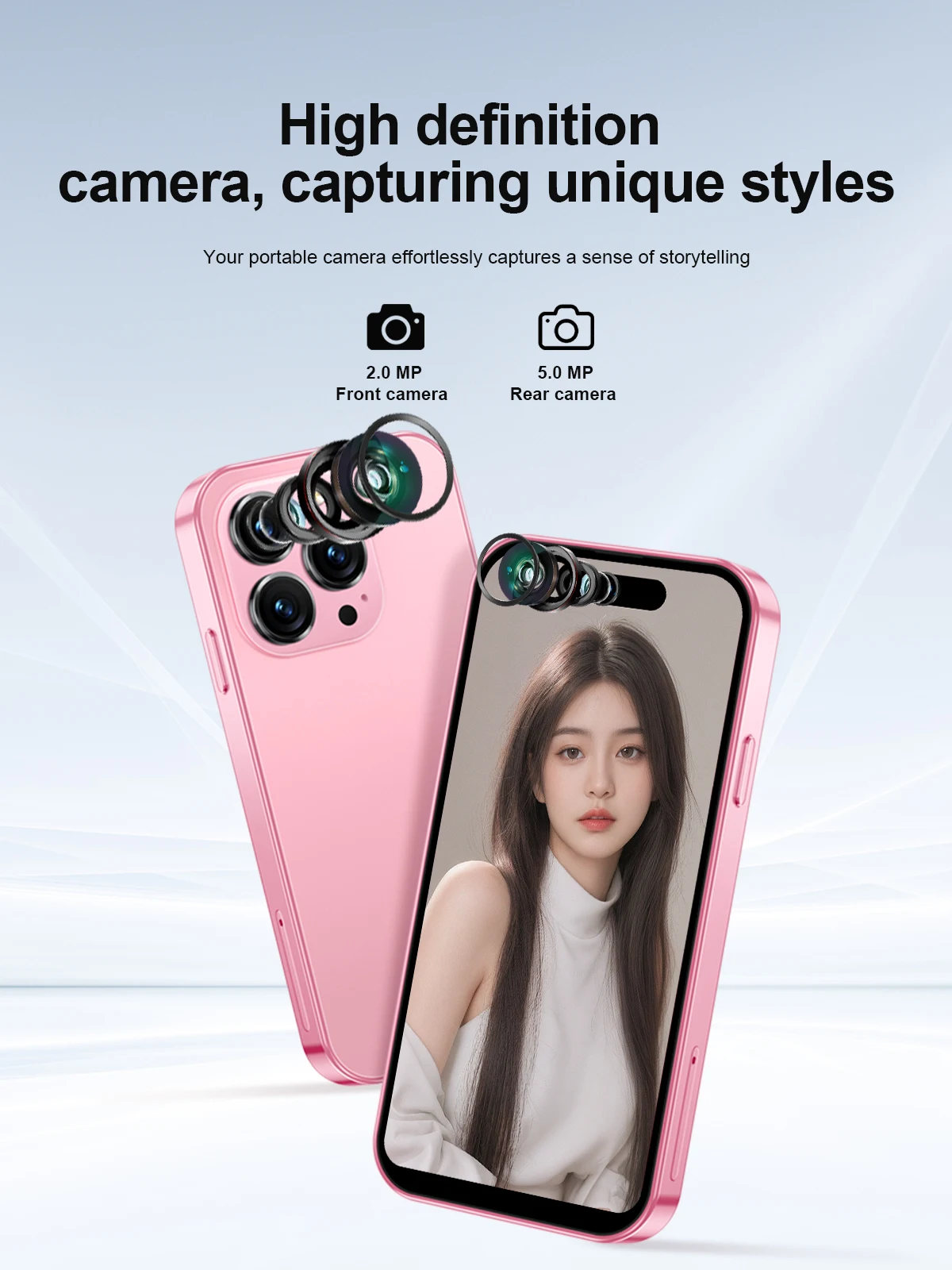 SERVO S16 MINI Cute 4G LTE Smartphone 3.9" Android 12 2/3GB RAM 16/64GB ROM Dual SIM Play Store GPS Small Pocket Mobile Phones