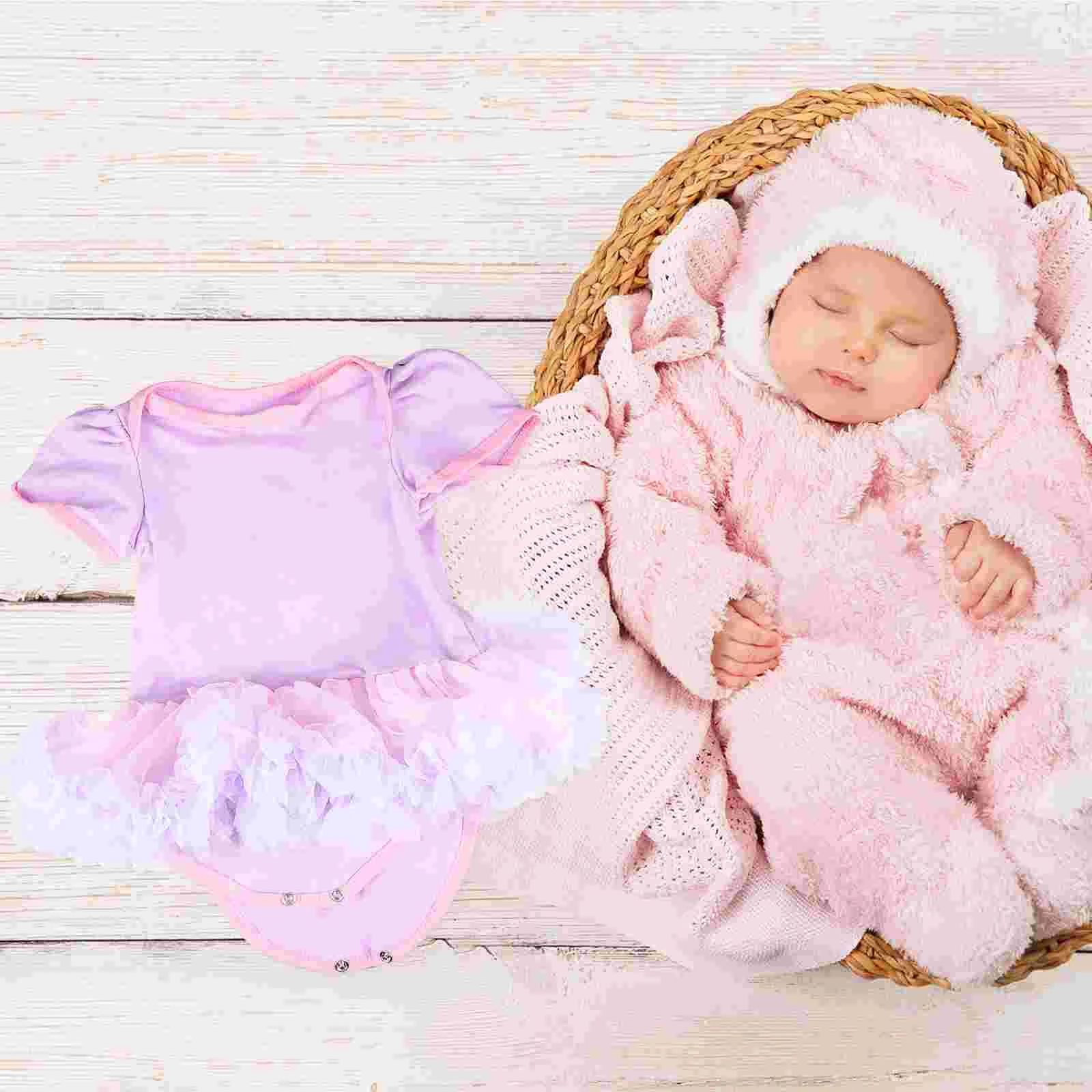 Childrens Place Dress Romper Mesh Skirt Girl Baby Costume Party Gauze Lavender for Infant