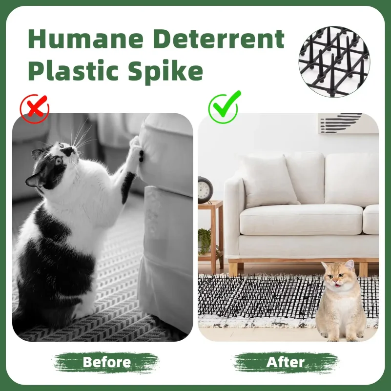 Dog Cat Scat Car Animal Deterrent Repellent Plastic Scarer Spike Tool Polypropylene Anti Cat Mat Household Garden Tools - view 5