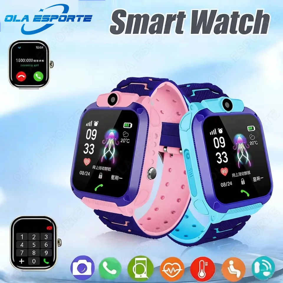

GPS Tracking Waterproof Watch Mini Smart Children's Watch 2G Sim Card Call Camera Watch Birthday Gift Electronic Clock HT30