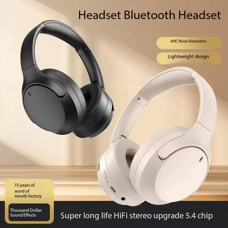 

New D5 Wireless Bluetooth 5.3 Headphones Over Ear Hifi Stereo Headset True Sports With Earphones TF/AUX Music Player with HD Mic