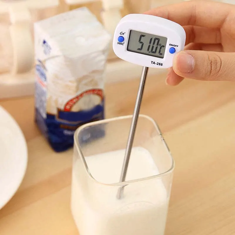 Thermometer Drink Measuring Tool Kitchen Oil Temperature Coffee Barbecue Milk Water Thermometer Pin Bbq