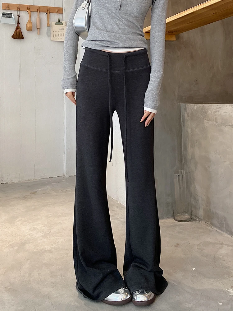 American Sle pantalones de Yoga de cintura alta para mujer Otoño Invierno nueva pierna recta Bell Bot pantalones deportivos adelgazantes pantalones casuales