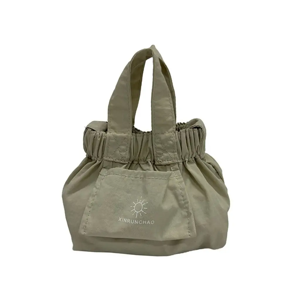 

Fashionable Korean Style Nylon Shoulder Bag Small Crossbody Bag Canvas Messenger Bag Bucket Bag Solid Color Dumpling Bag Travel