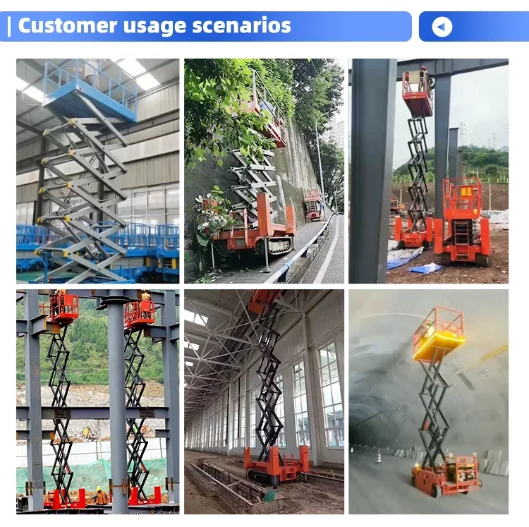 YG Customized Everstar 6 8 10 12m High Quality Battery Driven Adjustable Aerial Work Platform