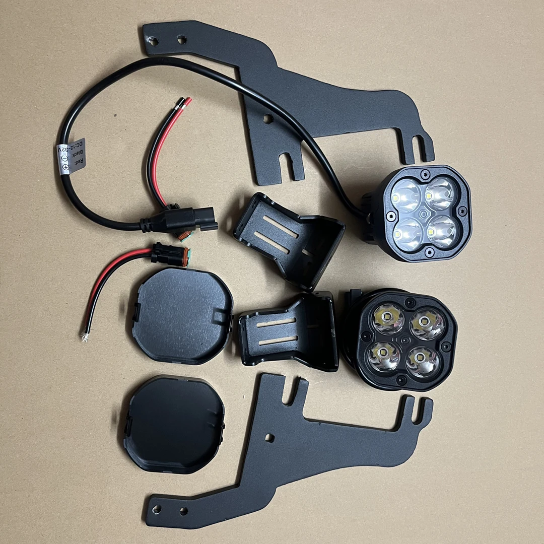 Complete LED Front Cowl Light Kit  Fit For Gen3 Ford F150 Raptor 2022 2023 Leaf plate Light bracket