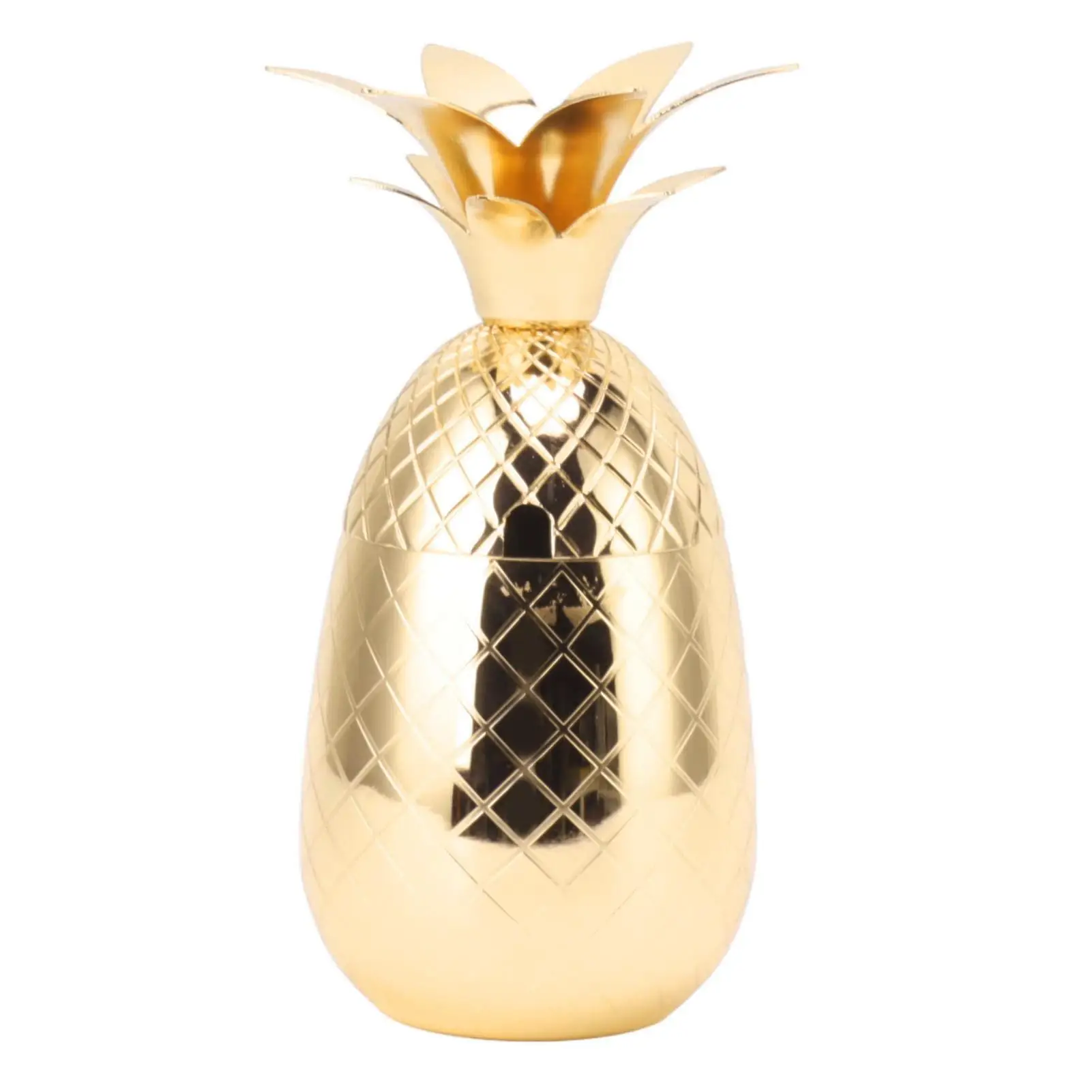 

Pineapple Shaped 500ml Stainless Steel Cocktail Shaker - Smooth Surface for home Bar Mixology
