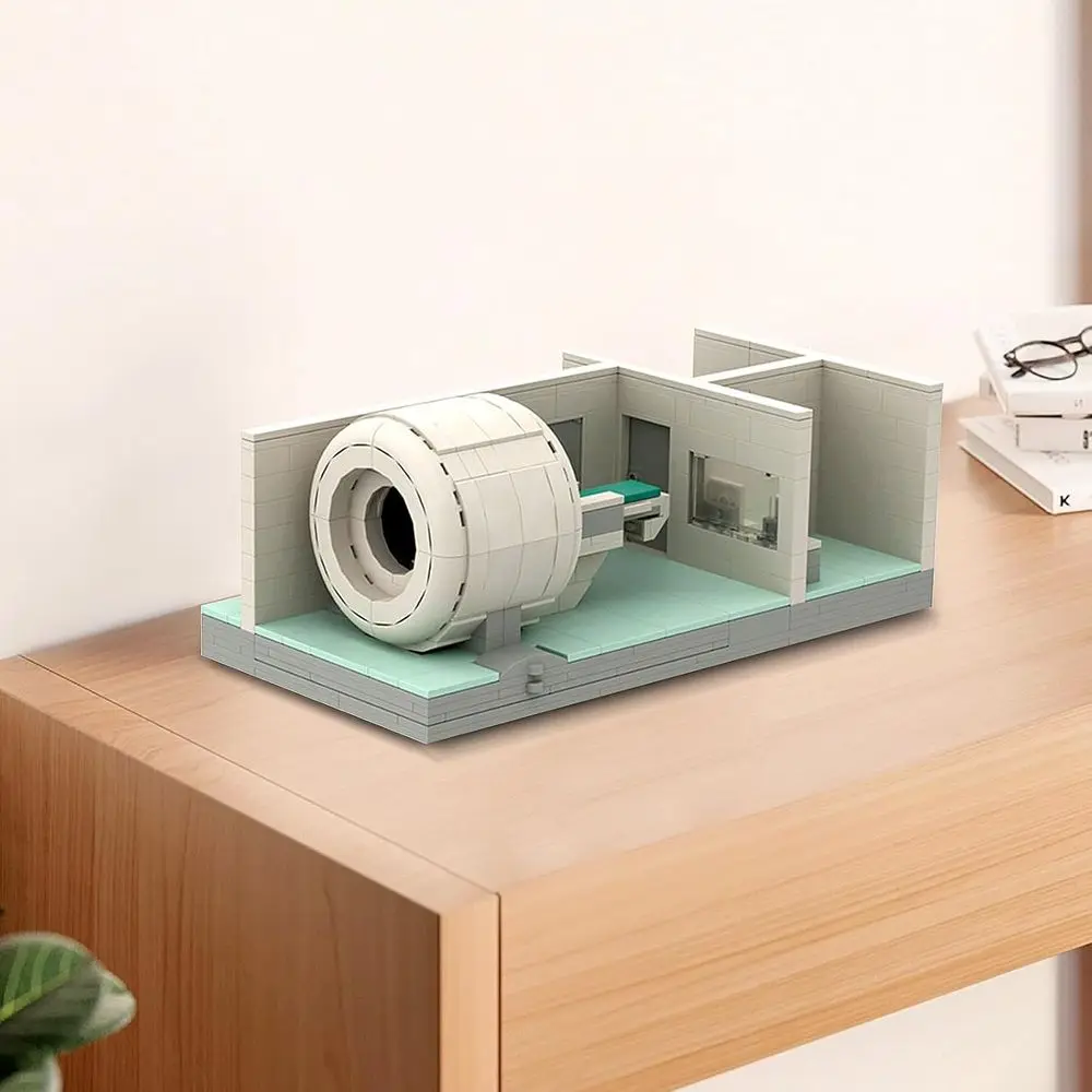 医療遊び用 MRI 機械おもちゃセット、523 ピースのビルディングブロック、MOC 愛好家や部屋の装飾に最適
