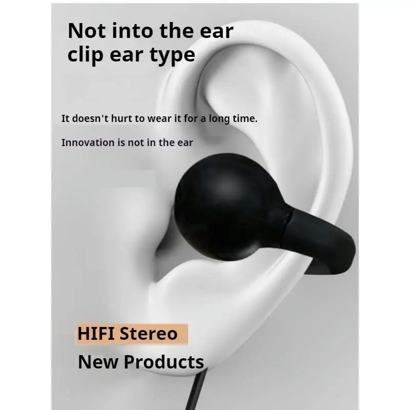 كليب على سماعات الرأس السلكية نوع C & 3.5 مللي متر ستيريو الرياضة سماعات الموسيقى Handfree الرياضة ألعاب سماعة سماعات مع HD هيئة التصنيع العسكري لسامسونج #4