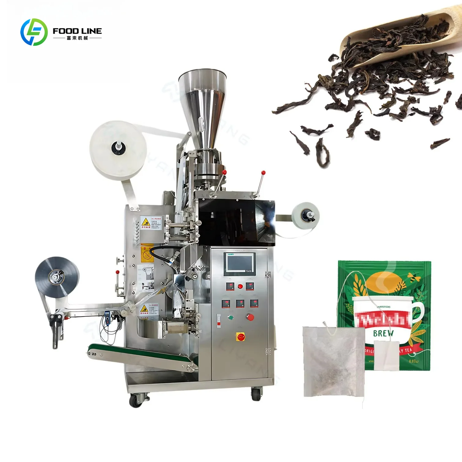Customized High Efficiency Automatic String Label Tea Bag Machine Filter Paper Loose Leaf Packing For Small Business