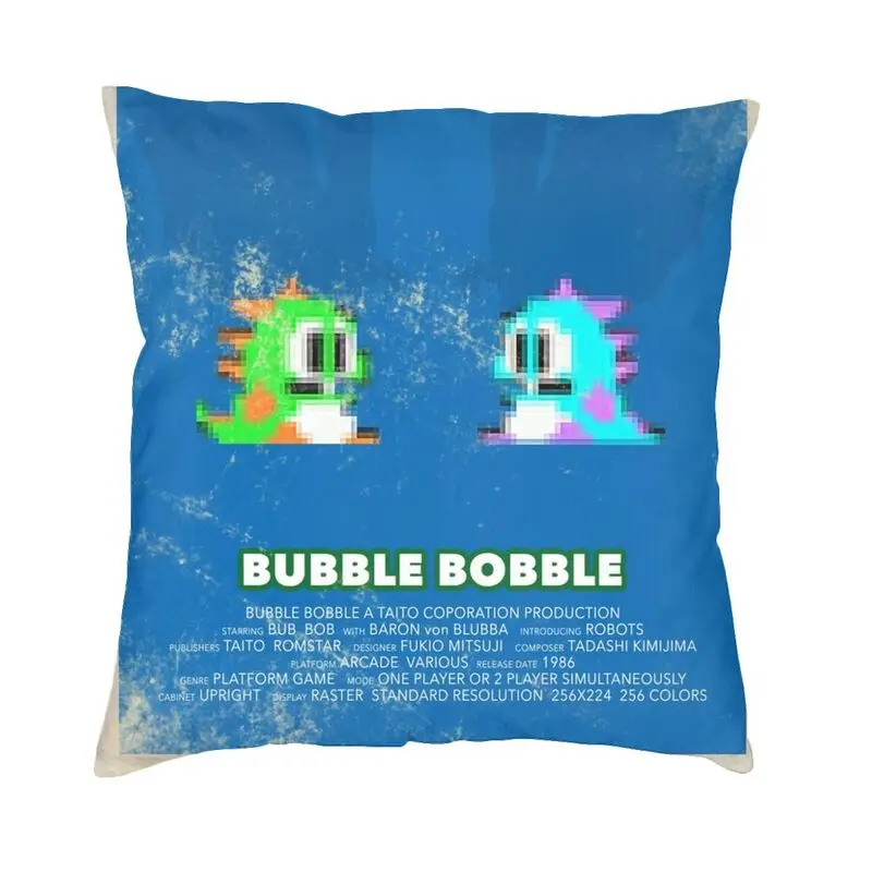 Fighting Games Bubbles Bobble Pillow Home Decorative Fashion Cushion Decoration Salon Square Pillowcase